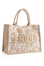 Load image into Gallery viewer, The Floral Pearl Bride Tote
