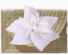 Load image into Gallery viewer, The Vineyard Bow Straw Clutch
