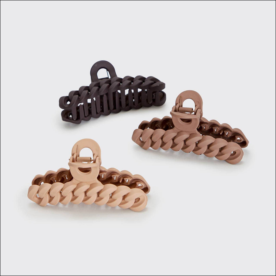 Eco-Friendly Chain Claw Clip 3pc Set