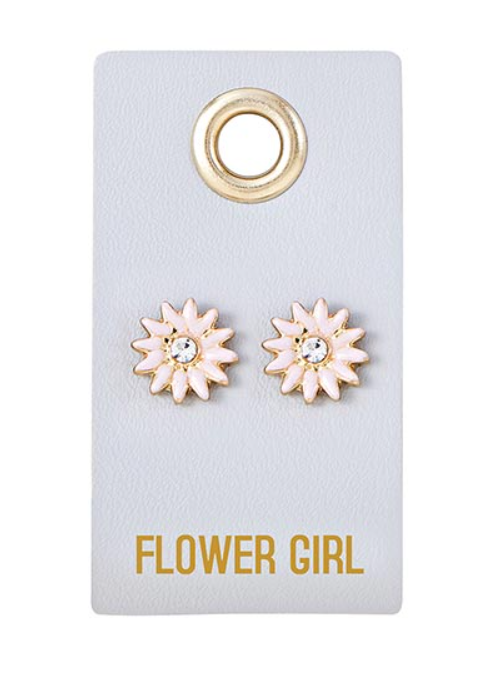 Flower Girl Stud Earrings