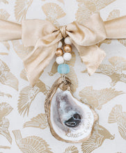 Load image into Gallery viewer, Custom Gilded Oyster Shell Ornament
