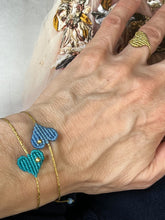 Load image into Gallery viewer, The Macrame Heart Bracelet (Summer Blue Edition)
