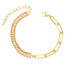Load image into Gallery viewer, Baguette Chain Link Bracelet
