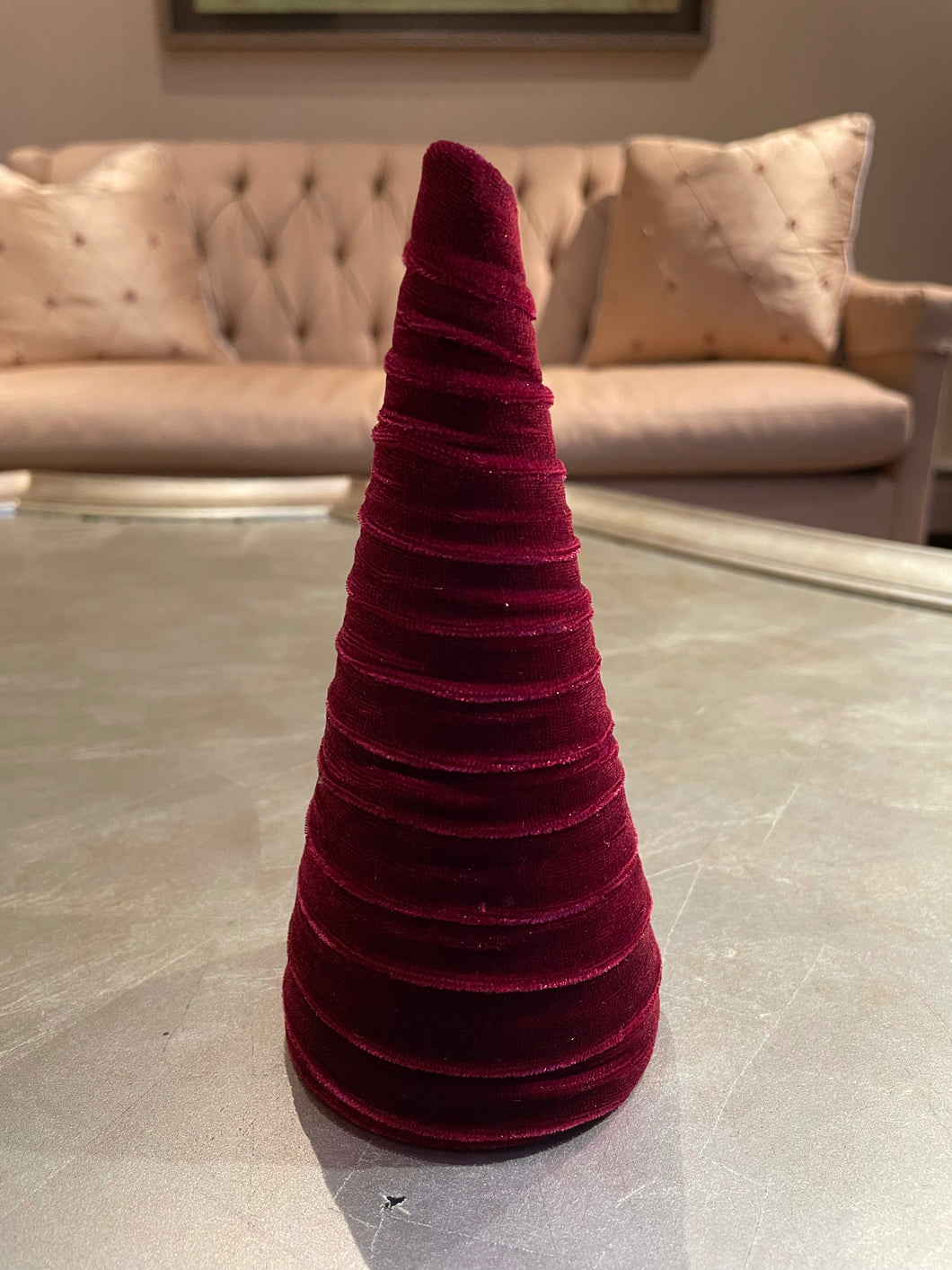 Handmade Small Velvet Trees