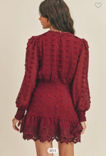 Load image into Gallery viewer, Just Me Long Sleeve Trim Detailed Mini Dress
