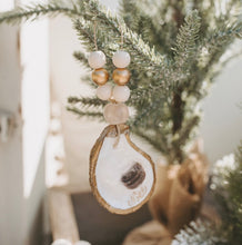 Load image into Gallery viewer, Custom Gilded Oyster Shell Ornament
