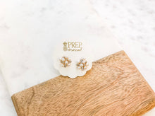 Load image into Gallery viewer, Pearl Cluster Stud Earrings
