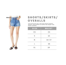 Load image into Gallery viewer, High Rise Denim Shorts
