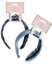 Load image into Gallery viewer, Only Good Hair Days Denim Knotted Headband
