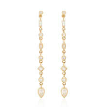 Load image into Gallery viewer, Elena Gold Duster Earrings
