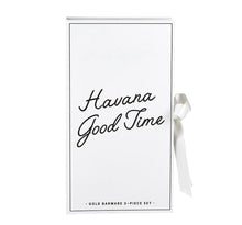 Load image into Gallery viewer, &quot;Havana Good Time&quot; Gold Barware Gift Box Set
