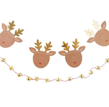 Load image into Gallery viewer, Dear Rudolph Reindeer &amp; Bells Banner Set
