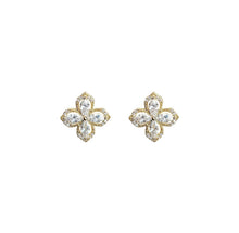 Load image into Gallery viewer, Windmill Four Leaf Clover Statement Stud Earrings
