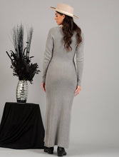 Load image into Gallery viewer, Ivy Heather Gray Sweater Dress
