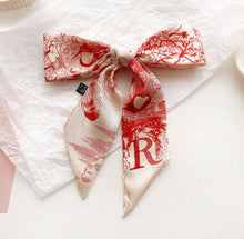 Load image into Gallery viewer, Vintage French Monogram Initial Mini Scarf

