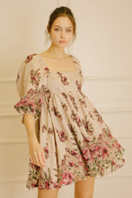 Load image into Gallery viewer, Floral Dreams Babydoll Mini Dress

