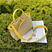 Load image into Gallery viewer, The Gustavia Buckle Straw Bag
