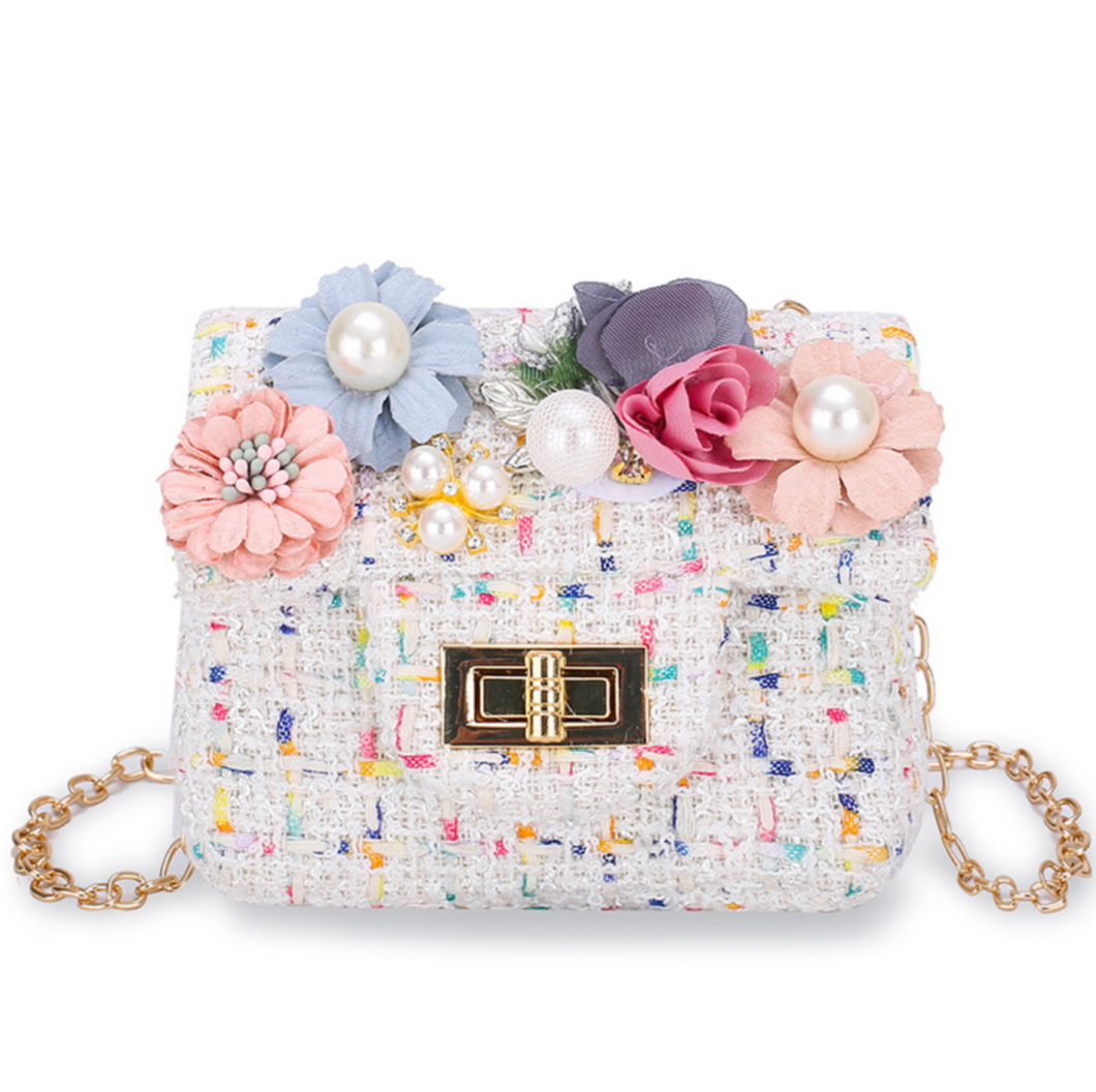 Pearl Tweed Micro Mini Bag