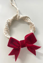 Load image into Gallery viewer, Pretty Little Bow Macrame Wreath Ornaments
