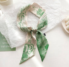 Load image into Gallery viewer, Vintage French Monogram Initial Mini Scarf
