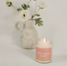 Load image into Gallery viewer, Best Mom Ever! Blush Pink Soy Candle
