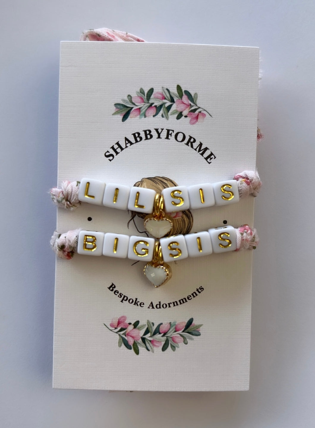 Bespoke Big Sis/Little Sis Matching Bracelet Set