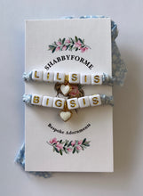 Load image into Gallery viewer, Bespoke Big Sis/Little Sis Matching Bracelet Set
