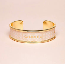 Load image into Gallery viewer, Designer Ribbon Gold Cuff
