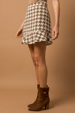 Load image into Gallery viewer, Houndstooth Fit &amp; Flare Skirt
