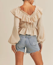 Load image into Gallery viewer, Pretty Ruffle V Neck Top

