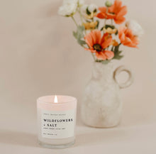 Load image into Gallery viewer, Wildflowers &amp; Salt Soy Candle
