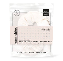 Load image into Gallery viewer, Eco-Friendly White Towel Scrunchie 2-Pack

