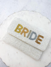 Load image into Gallery viewer, &quot;Bride&quot; Beaded Petite Clutch
