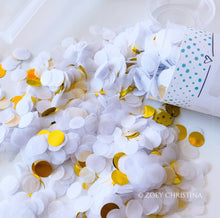 Load image into Gallery viewer, Gold &amp; White Confetti Popper
