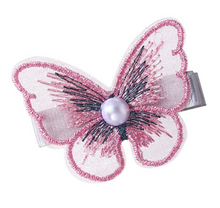 Load image into Gallery viewer, Butterfly Pearl Hair Clip
