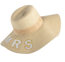 Load image into Gallery viewer, &quot;Mrs&quot; Straw Sun Hat
