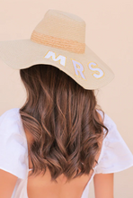 Load image into Gallery viewer, &quot;Mrs&quot; Straw Sun Hat
