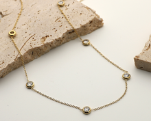 Load image into Gallery viewer, Zircon Pendant Gold Necklace
