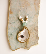 Load image into Gallery viewer, Custom Gilded Oyster Shell Ornament
