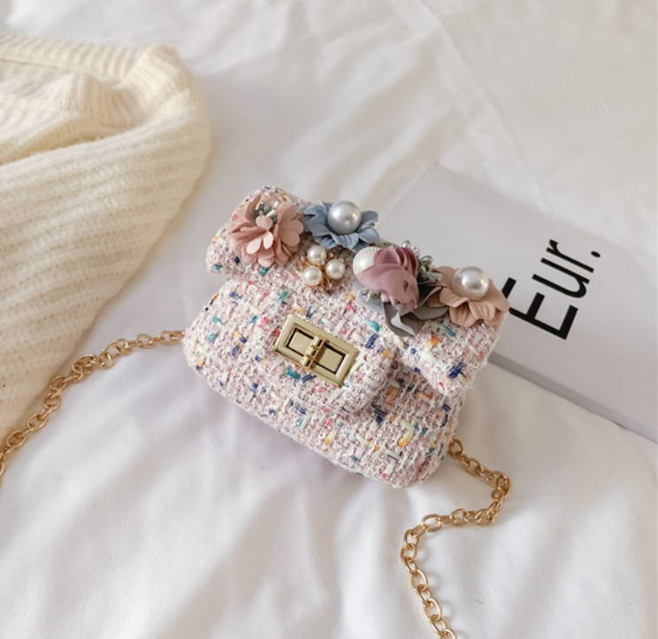 Pearl Tweed Micro Mini Bag