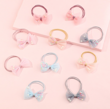 Load image into Gallery viewer, Pretty Little Bow Hair Tie Set

