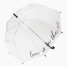 Load image into Gallery viewer, Love Is In The Air Clear Bubble Umbrella
