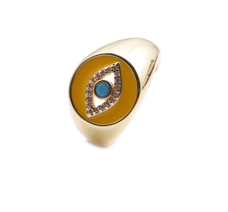 Vintage Gold Evil Eye Ring